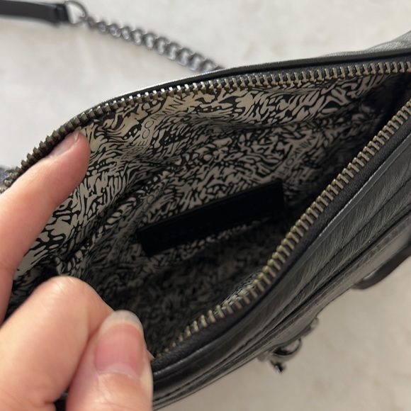 Rebecca Minkoff Quilted Mini MAC Crossbody Bag Black - Picture 8 of 13